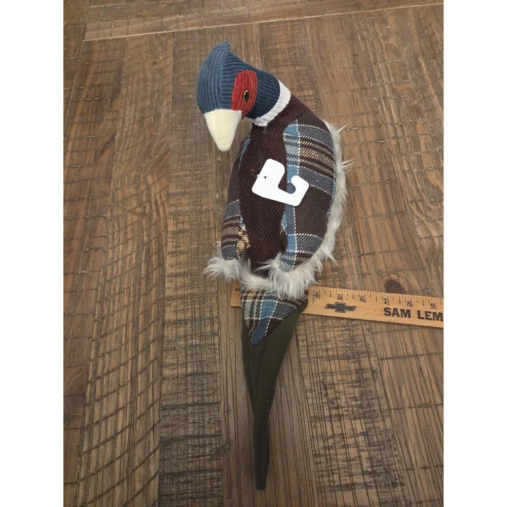 NWT Woolrich Pheasant Dog Toy With Duck Call Sound Vintage